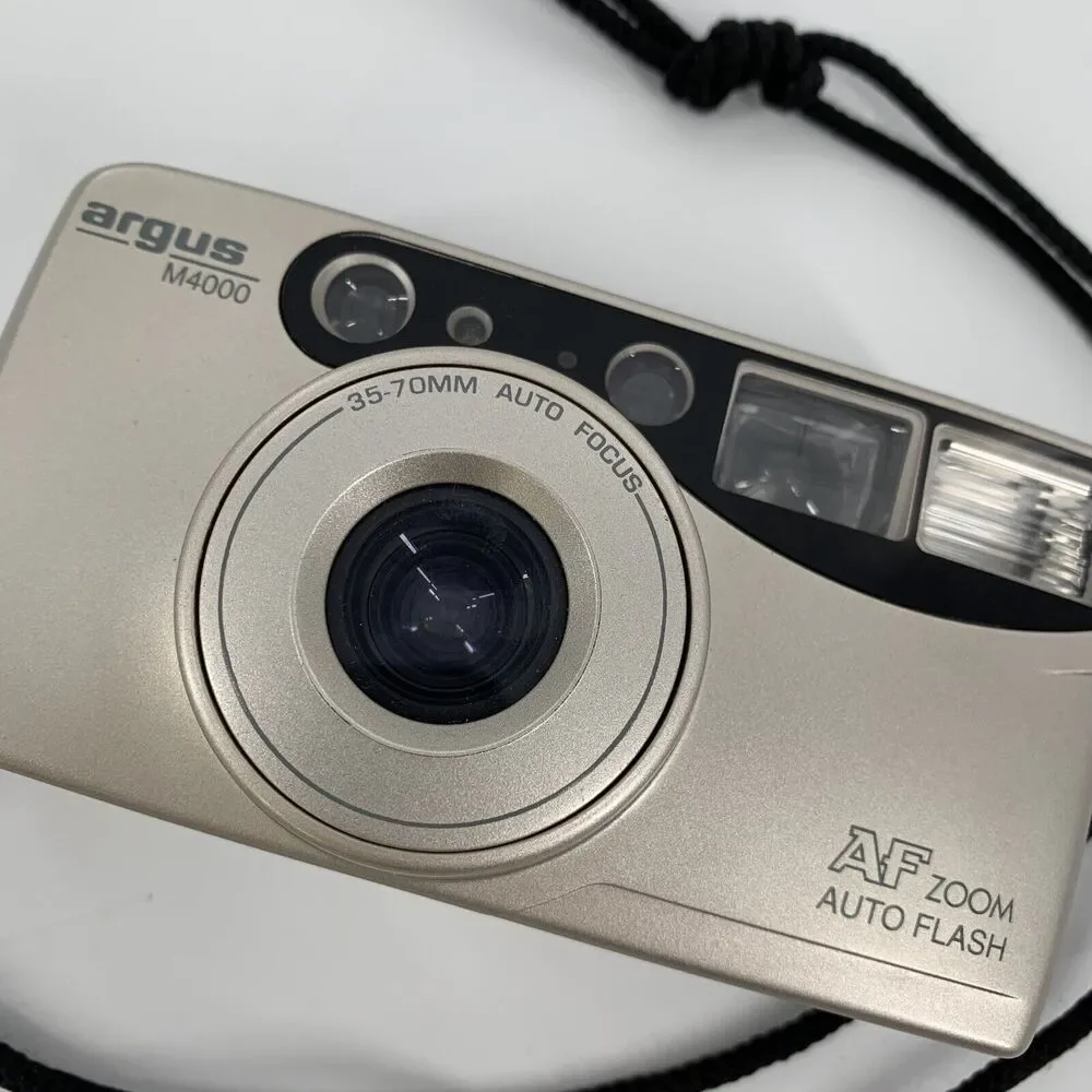 Argus M4000 AF Zoom Auto Flash 35mm Film Camera 35-70mm Auto Focus Light Gold